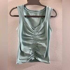 Athleta Women's Soft Blue Gathered Tank Top